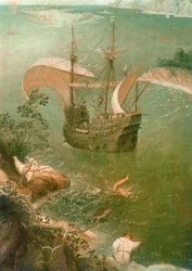 Landschaft mit dem Sturz des Ikarus (Detail)